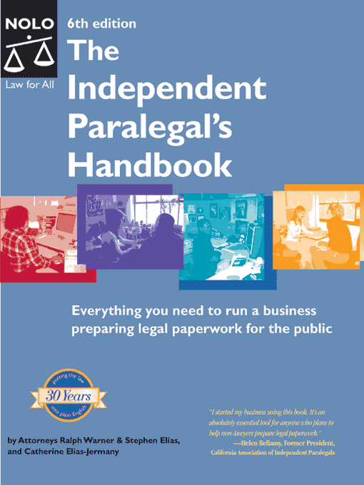 Title details for The Independent Paralegal's Handbook by Ralph Warner - Available